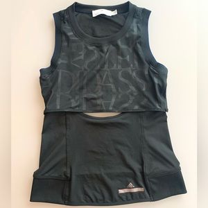 Adidas by Stella McCartney Black Cutout Tank | Medium